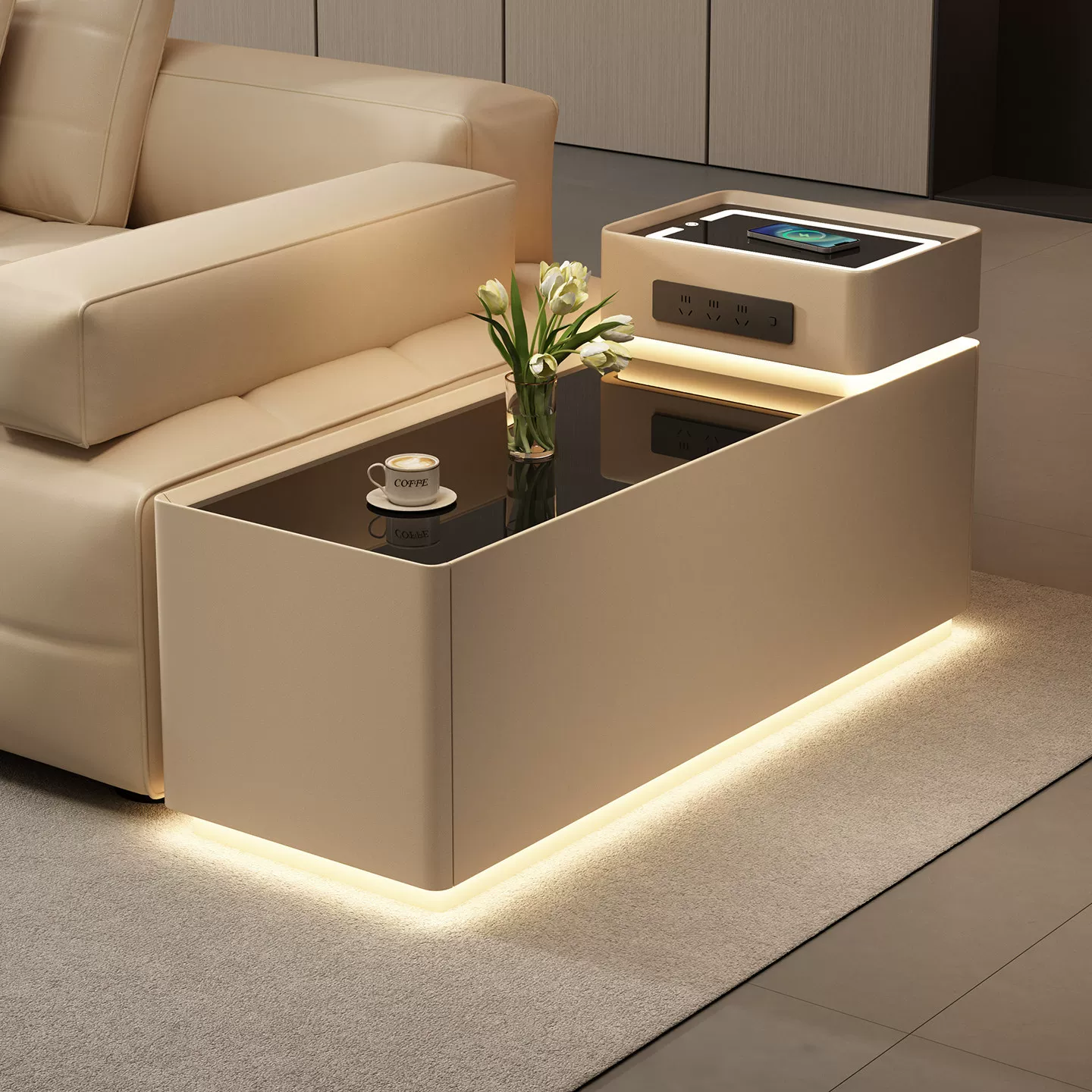 劳伦斯沙发边柜轻奢高级感客厅实木家用边几简约长条侧边柜置物柜