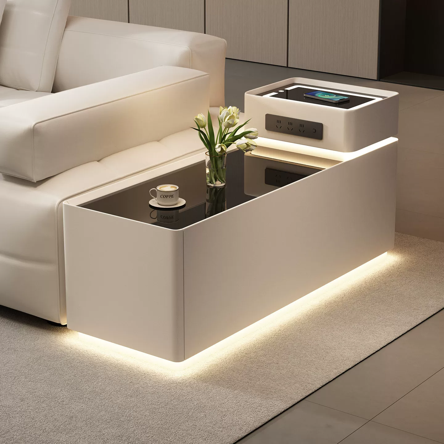 劳伦斯沙发边柜轻奢高级感客厅实木家用边几简约长条侧边柜置物柜