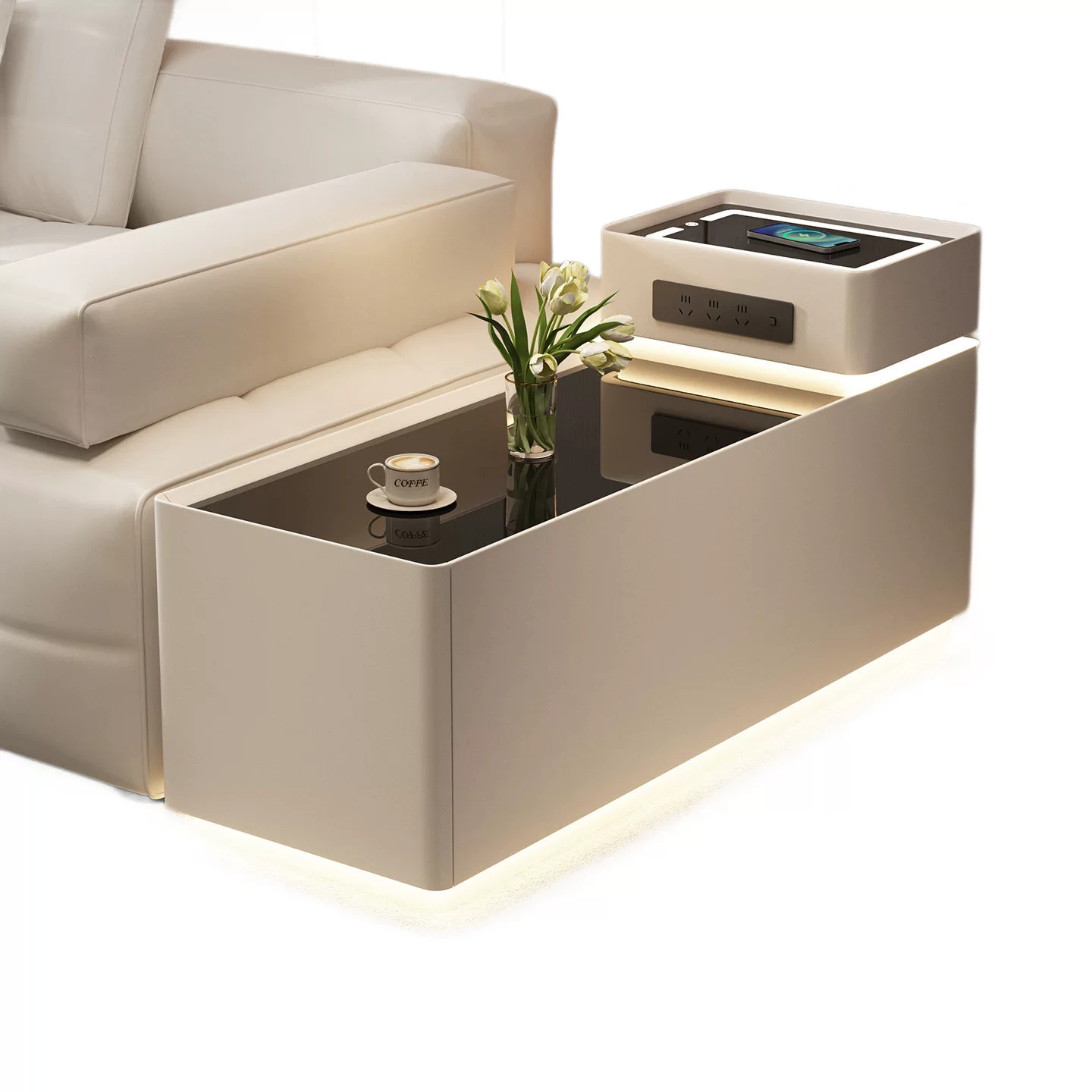 劳伦斯沙发边柜轻奢高级感客厅实木家用边几简约长条侧边柜置物柜