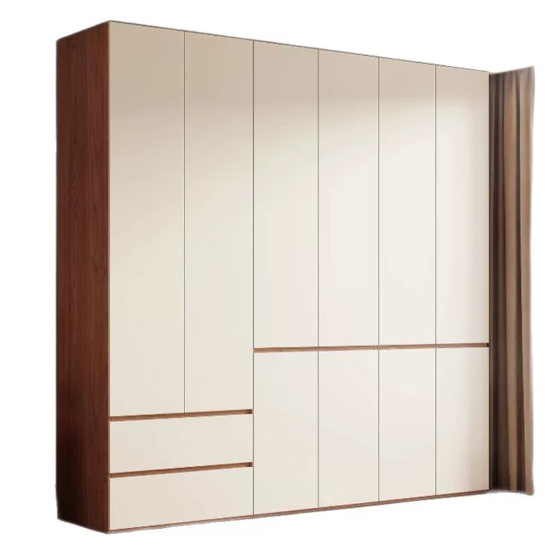 广东佛山ENF级衣柜家用平开门简约现代18mm加厚实木欧松板大衣橱