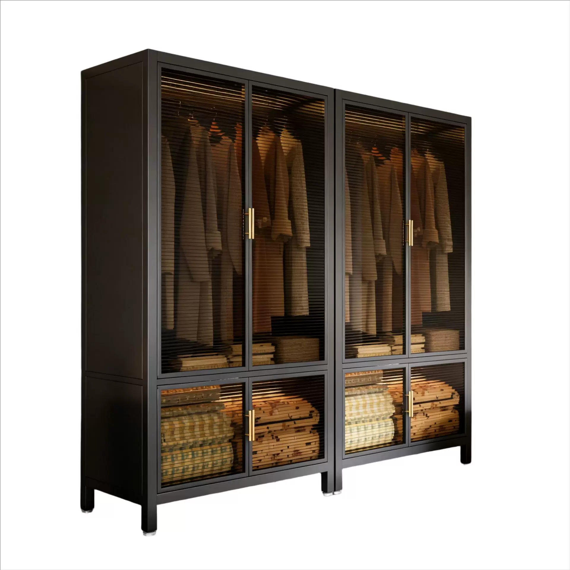 钢制衣柜卧室家用出租房简易组装铁皮金属环保组合衣帽间宝宝衣柜