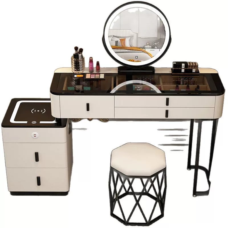 梳妆台卧室简约现代小户型化妆桌子化妆台梳妆桌小型2026轻奢新款