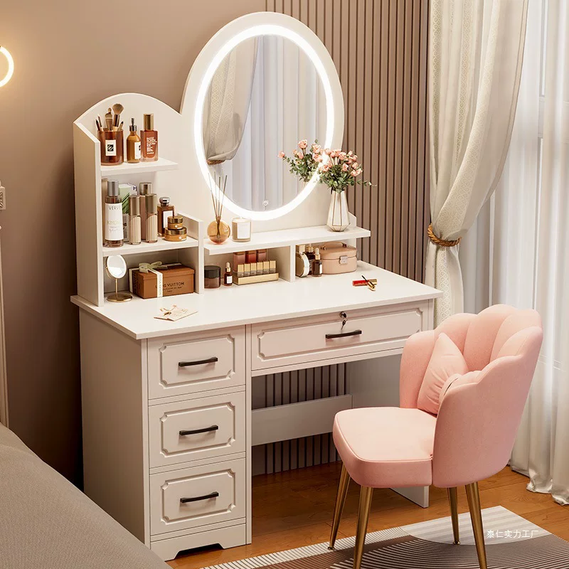 卧室梳妆台收纳柜化妆柜新款轻奢化妆台约主卧化妆桌