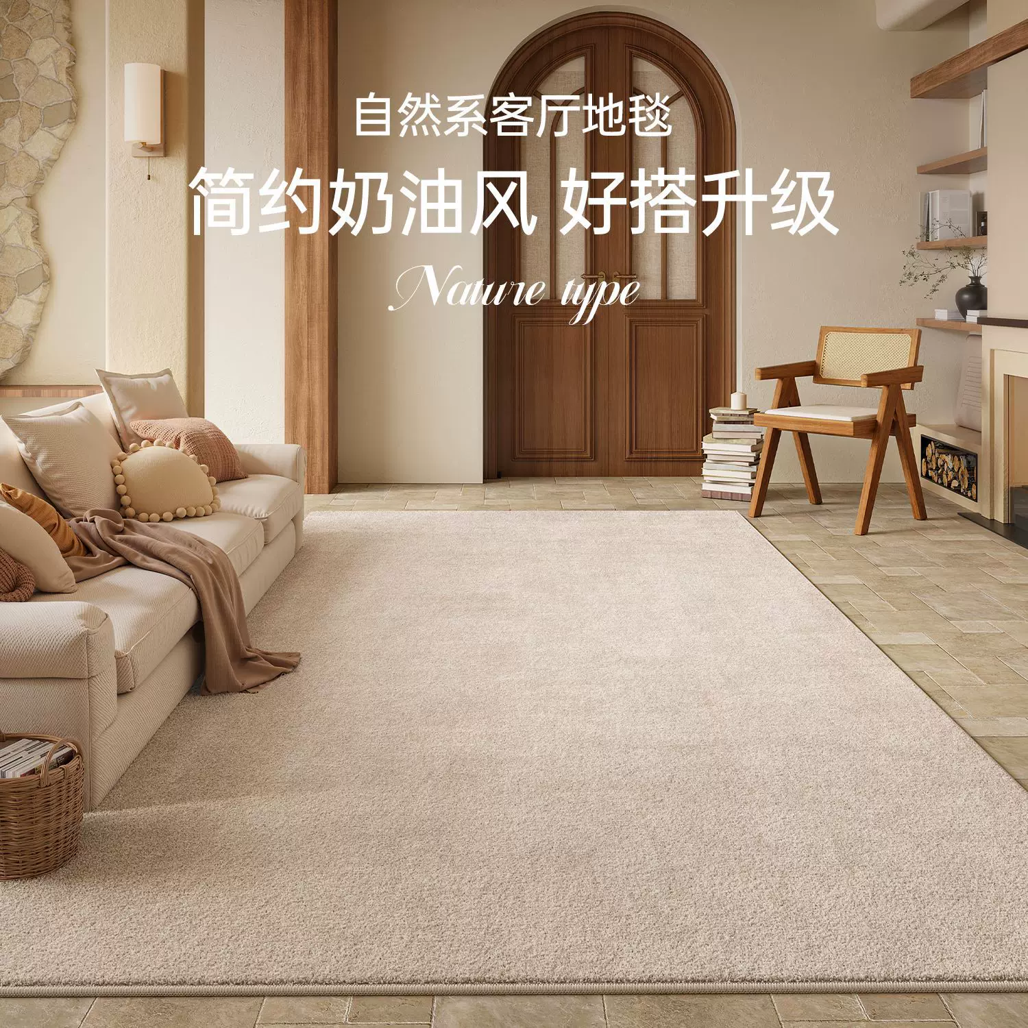 地毯客厅免洗可擦沙发地垫家用轻奢高级感卧室书房床边毯防水防污