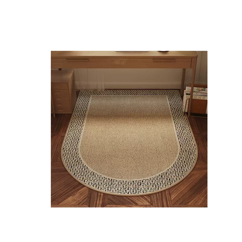 中古风拱形水晶绒地毯家用书房电脑椅隔凉垫子免洗好打理保护地板