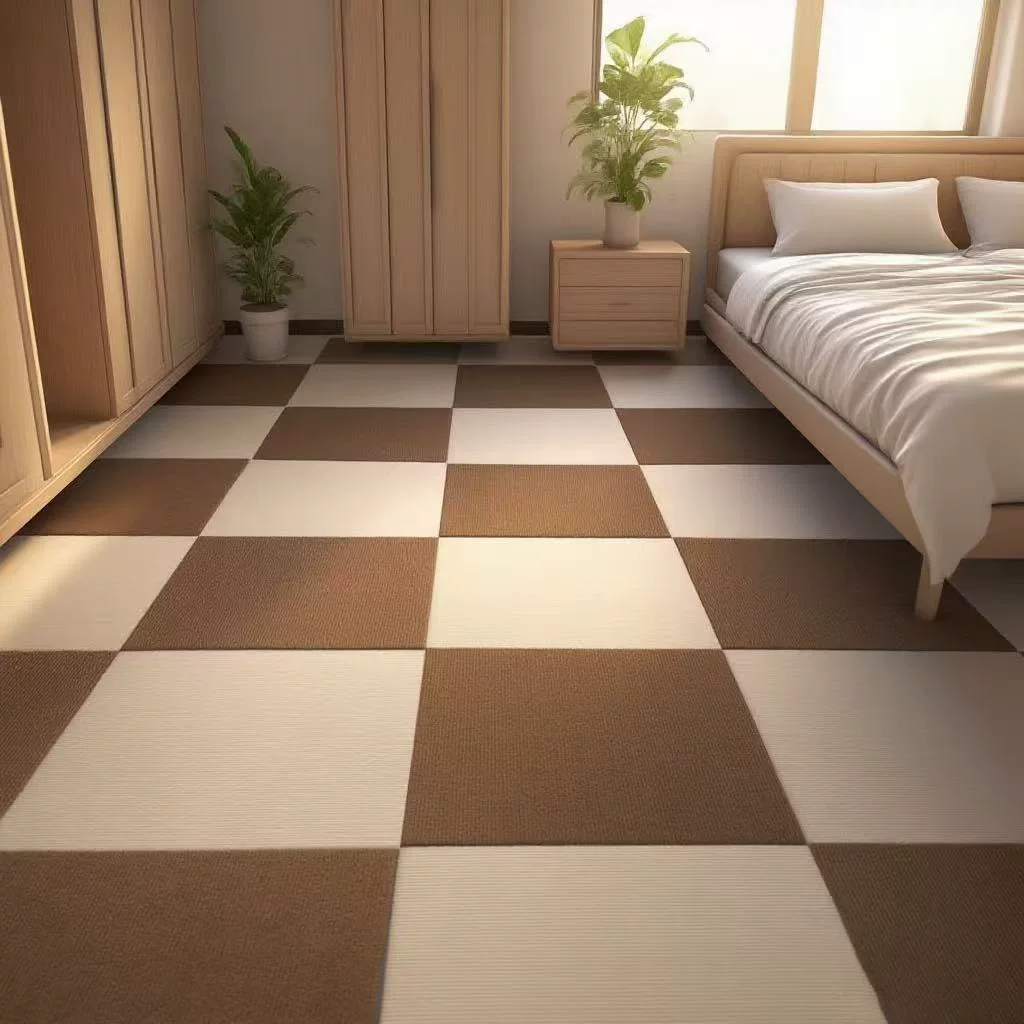 拼接地毯加厚自粘防滑隔音可裁剪现代简约商用家用