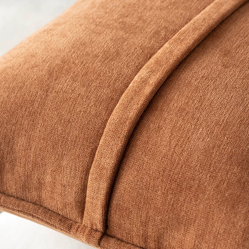 奶油风加厚雪尼尔抱枕大号纯色客厅沙发方形腰枕靠垫套靠背垫高级