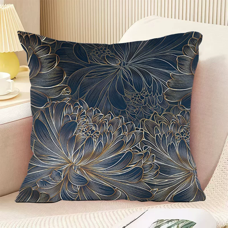 客厅靠枕高级现代新古典中国风抱枕套宿舍垫套沙发卧室办公室装饰