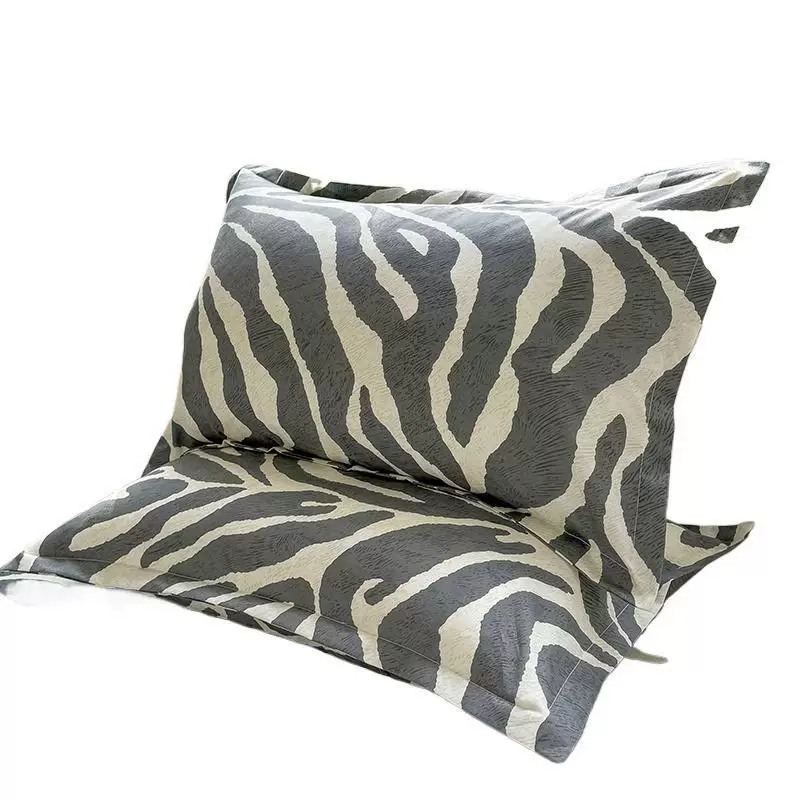 水洗棉枕套一对磨毛枕头套单一只刺绣高级居家宿舍枕皮48*74cm