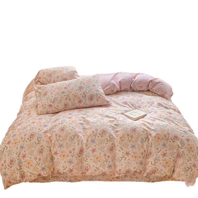 100%纯棉床上四件套纯棉全棉2025新款床单被套床笠宿舍三件套床品