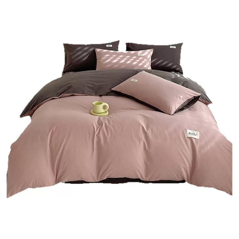 水洗棉纯棉被套单件全棉床单被罩150x200x230单人宿舍三件套夏季