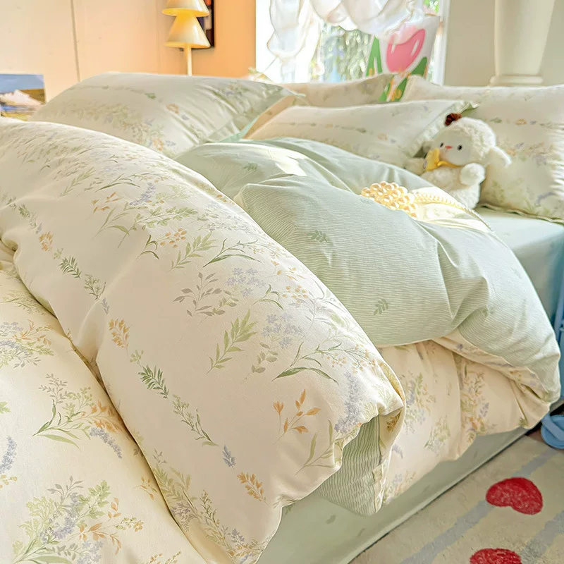 新疆长绒棉全棉被套a类母婴级单件纯棉被罩单人宿舍三件套四件套