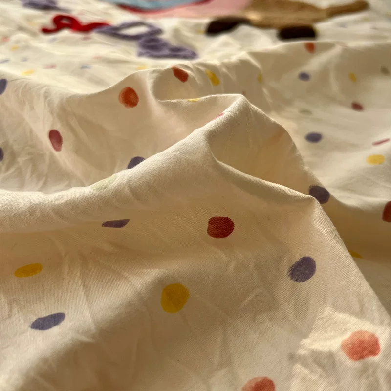 A类床上用品四件套纯棉全棉床单被套被罩床笠学生宿舍三件套4四季