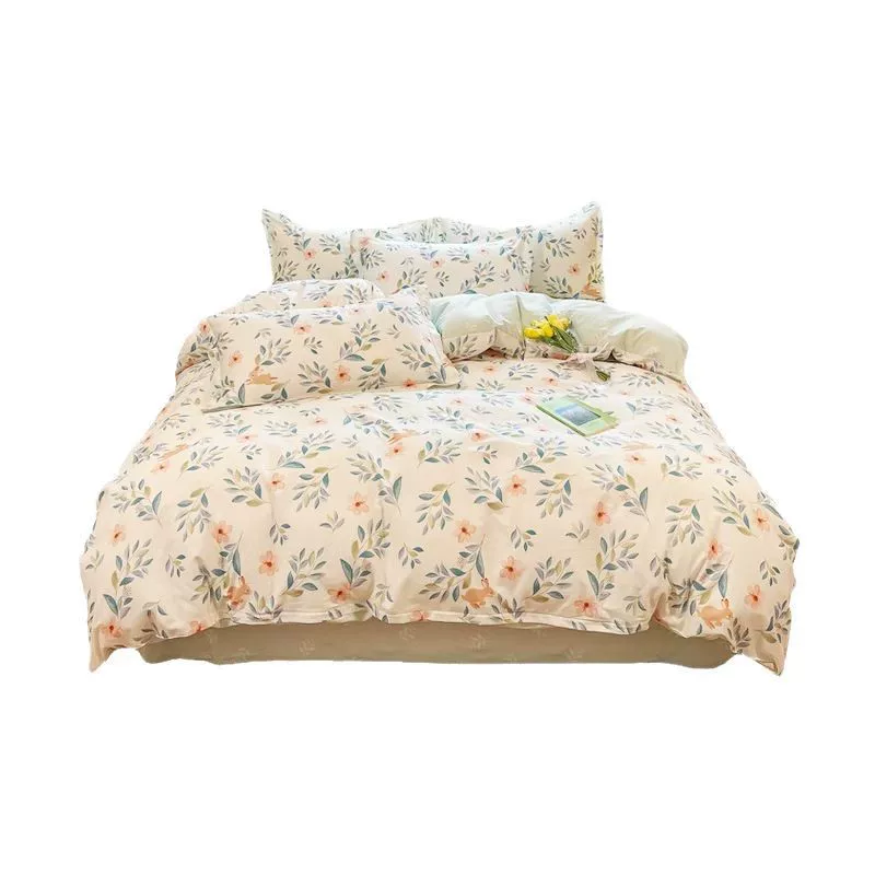 纯棉床品四件套夏天被套床上用品宿舍床单三件套床笠床单罩款