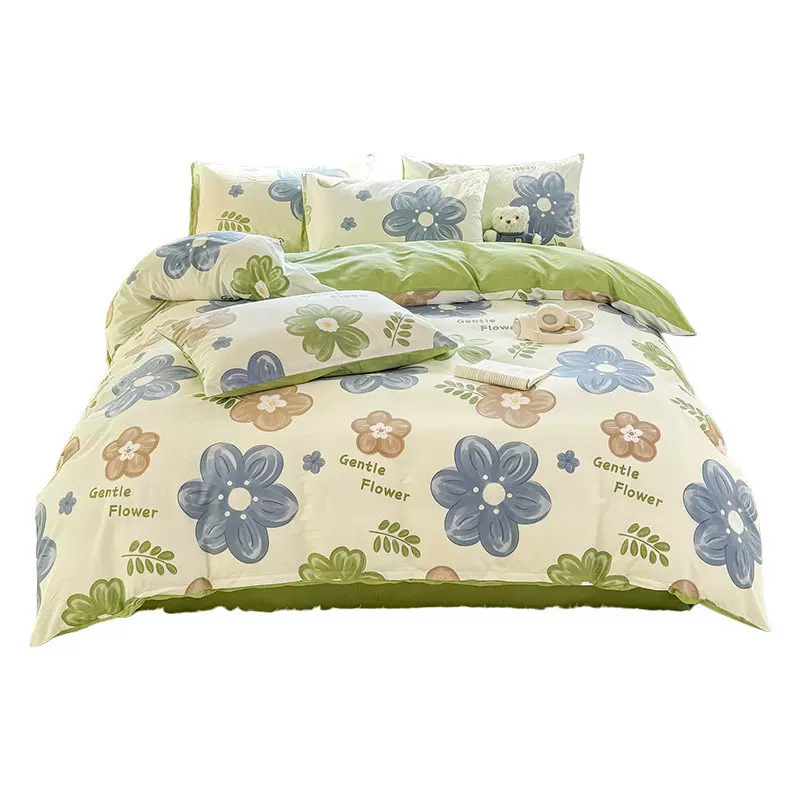 全棉100纯棉四件套被套床上用品2026新款宿舍床单三件套床笠款