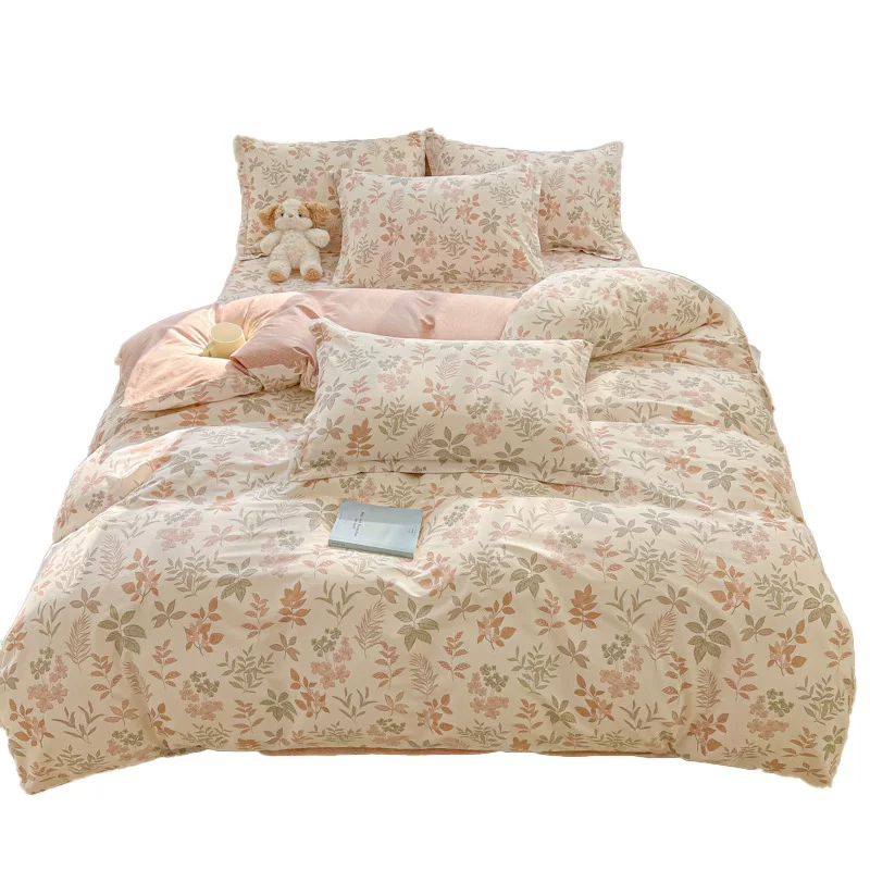 全棉床上四件套纯棉2025新款家用床单被套床笠四季宿舍床品三件套