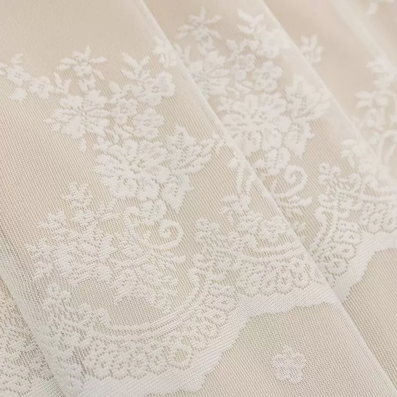 新款网红双层遮光窗帘布纱一体奶油色窗帘出租房卧室遮阳隔热