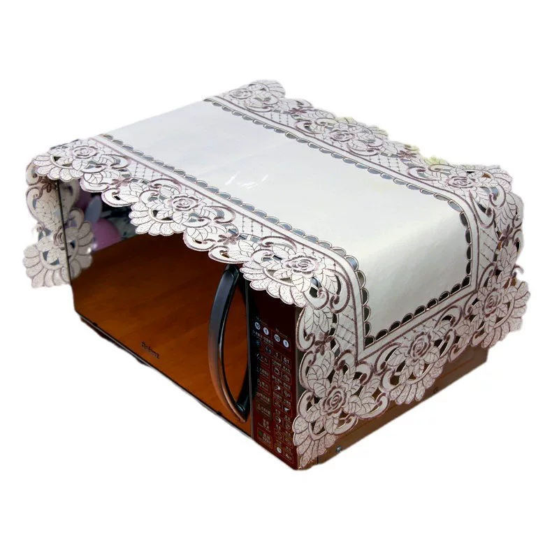 绣花台布桌布餐椅套 家用台布布艺田园 绣花防尘餐桌茶几桌布