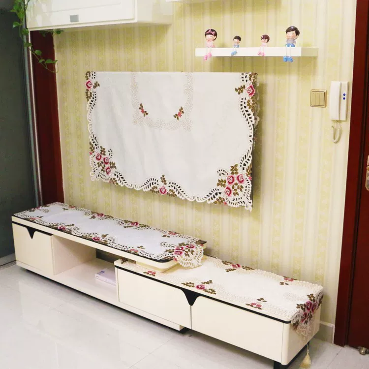 欧式绣花镂空桌旗桌布台布艺欧式电视柜茶几餐桌布椅套椅垫套装