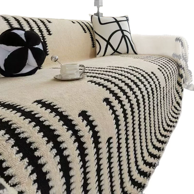 特价舒棉绒沙发盖布巾冬季加厚毛绒沙发垫子沙发套罩一整张全盖毯