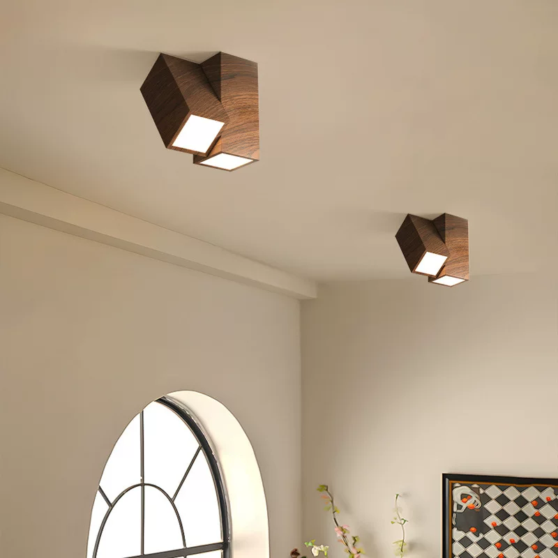 明装客厅无主灯照明灯侘寂风复古走廊过道灯中古风筒灯入户玄关灯