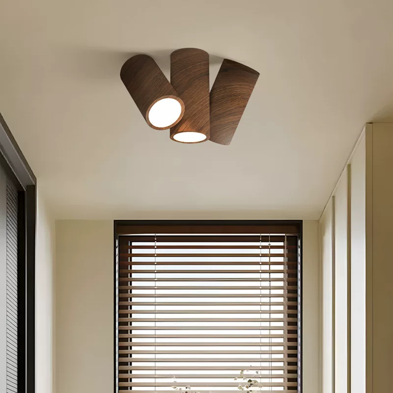 明装客厅无主灯照明灯侘寂风复古走廊过道灯中古风筒灯入户玄关灯