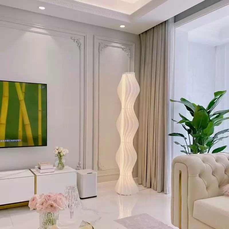 北欧网红氛围灯沙发边墙角设计师艺术卧室台灯客厅轻奢草裙落地灯