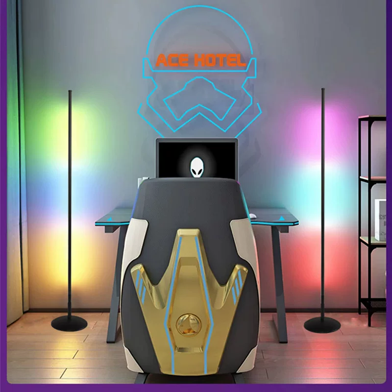 落地灯ins简约北欧led客厅卧室立式床头灯墙角落地台灯遥控氛围灯