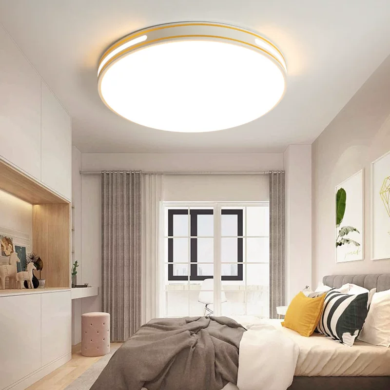 新款led护眼照明卧室圆吸顶灯极简轻奢大气家用天花板超薄房间灯