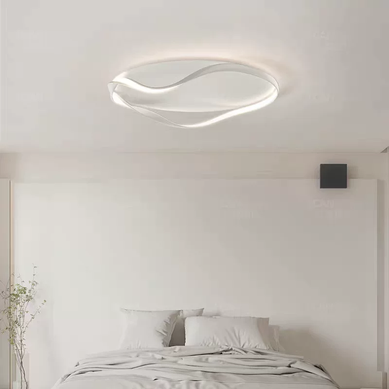 意式极简卧室灯吸顶灯创意LED灯简约现代北欧书房房间全光谱灯具