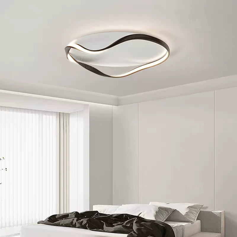 意式极简卧室灯吸顶灯创意LED灯简约现代北欧书房房间全光谱灯具