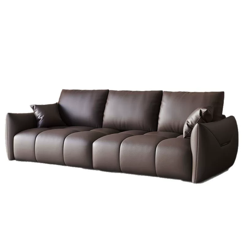 客厅三人座耐用直排沙发现代简约布艺皮艺钢琴键沙发简约新款沙发