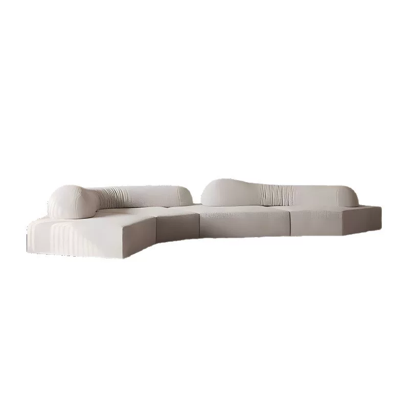 高端岩石沙发艺术设计师意式极简大平层客厅别墅大户型组合模块