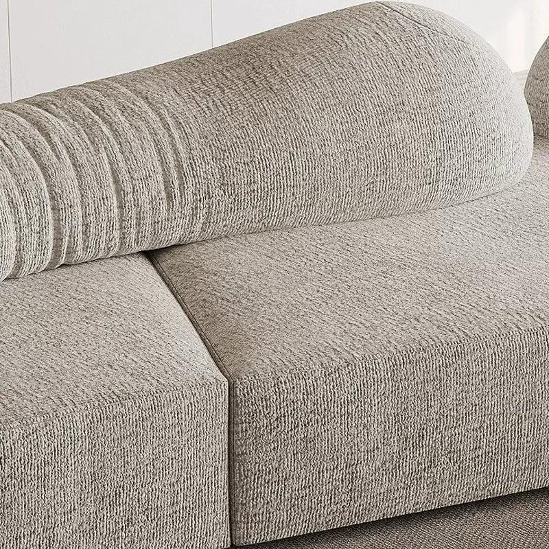 高端岩石沙发艺术设计师意式极简大平层客厅别墅大户型组合模块