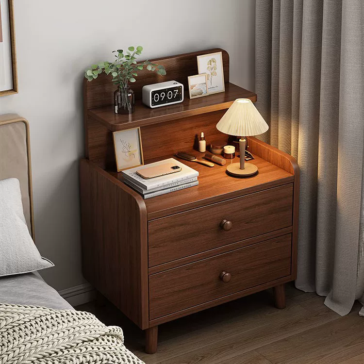 床头柜简约现代实木腿储物柜小型简易卧室家用2025新款床头置物架
