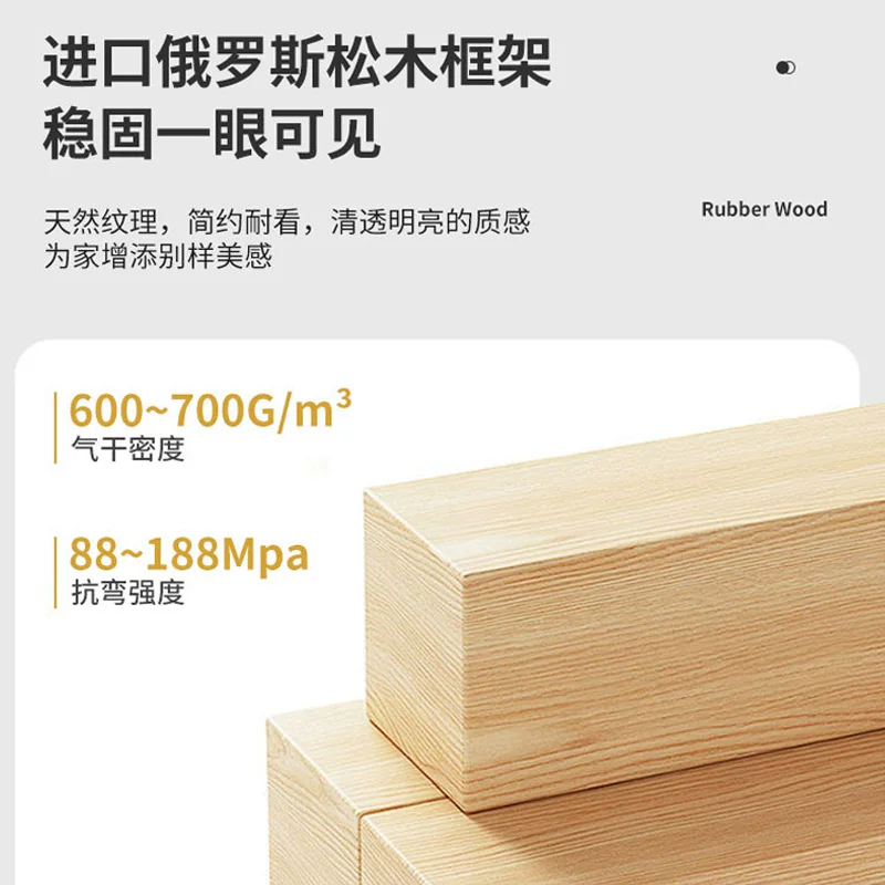 岩板床头柜全实木简约现代轻奢感家用卧室储物床边柜子小户型