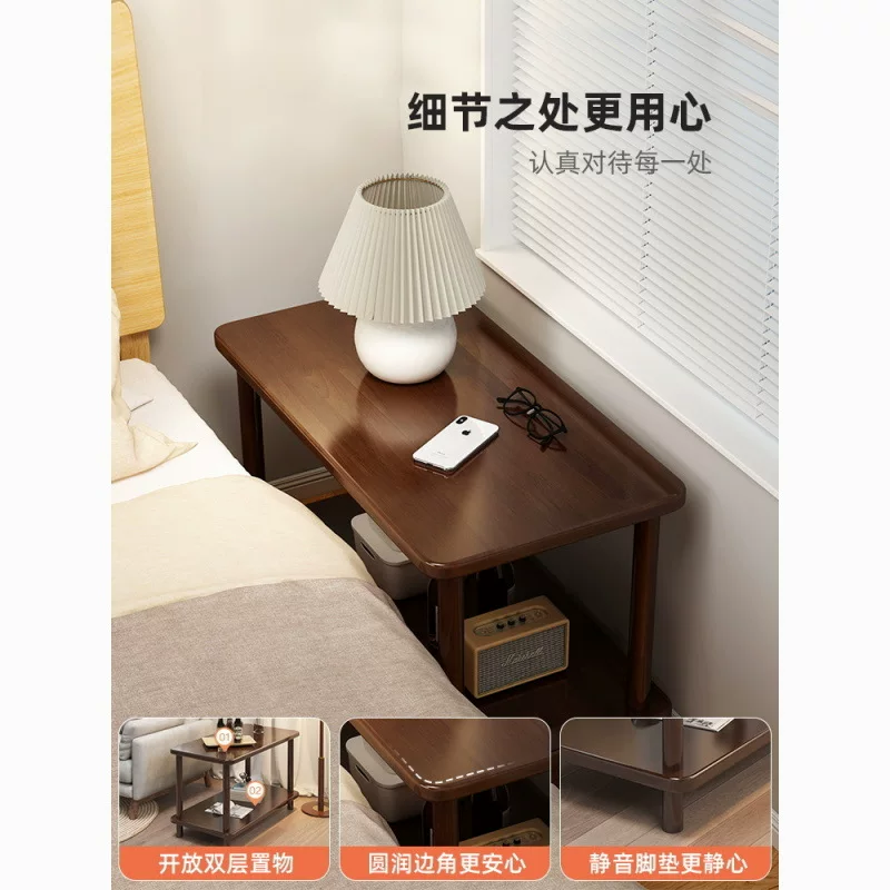 简约床头柜客厅小桌子沙发边几茶几卧室床头桌简易出租屋家用饭桌